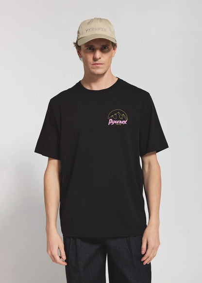 Pyrenex Hill black unisex organic cotton t-shirt