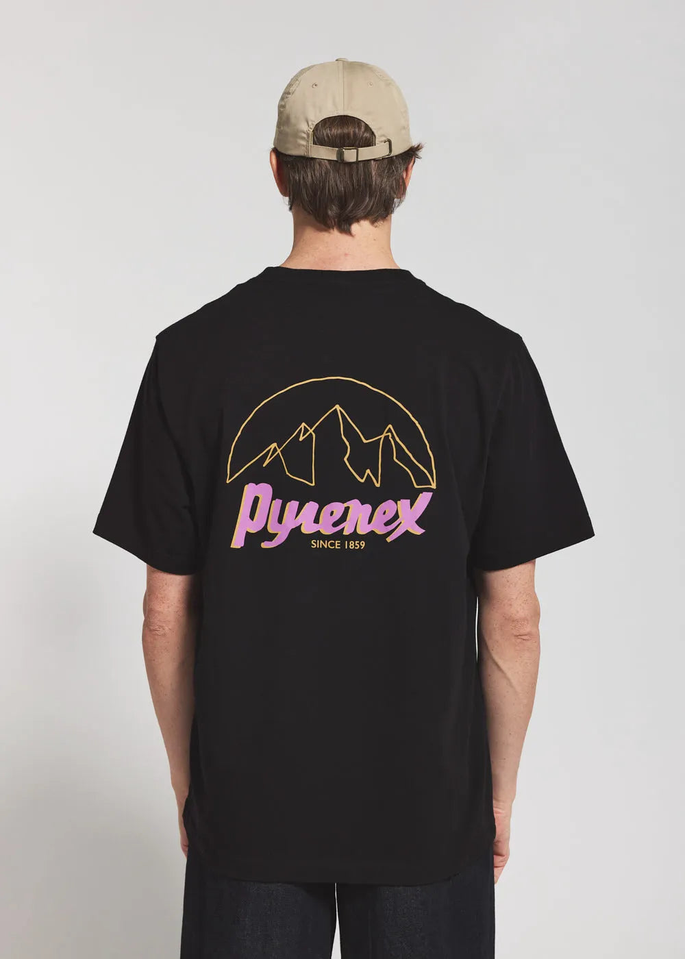 Pyrenex Hill black unisex organic cotton t-shirt