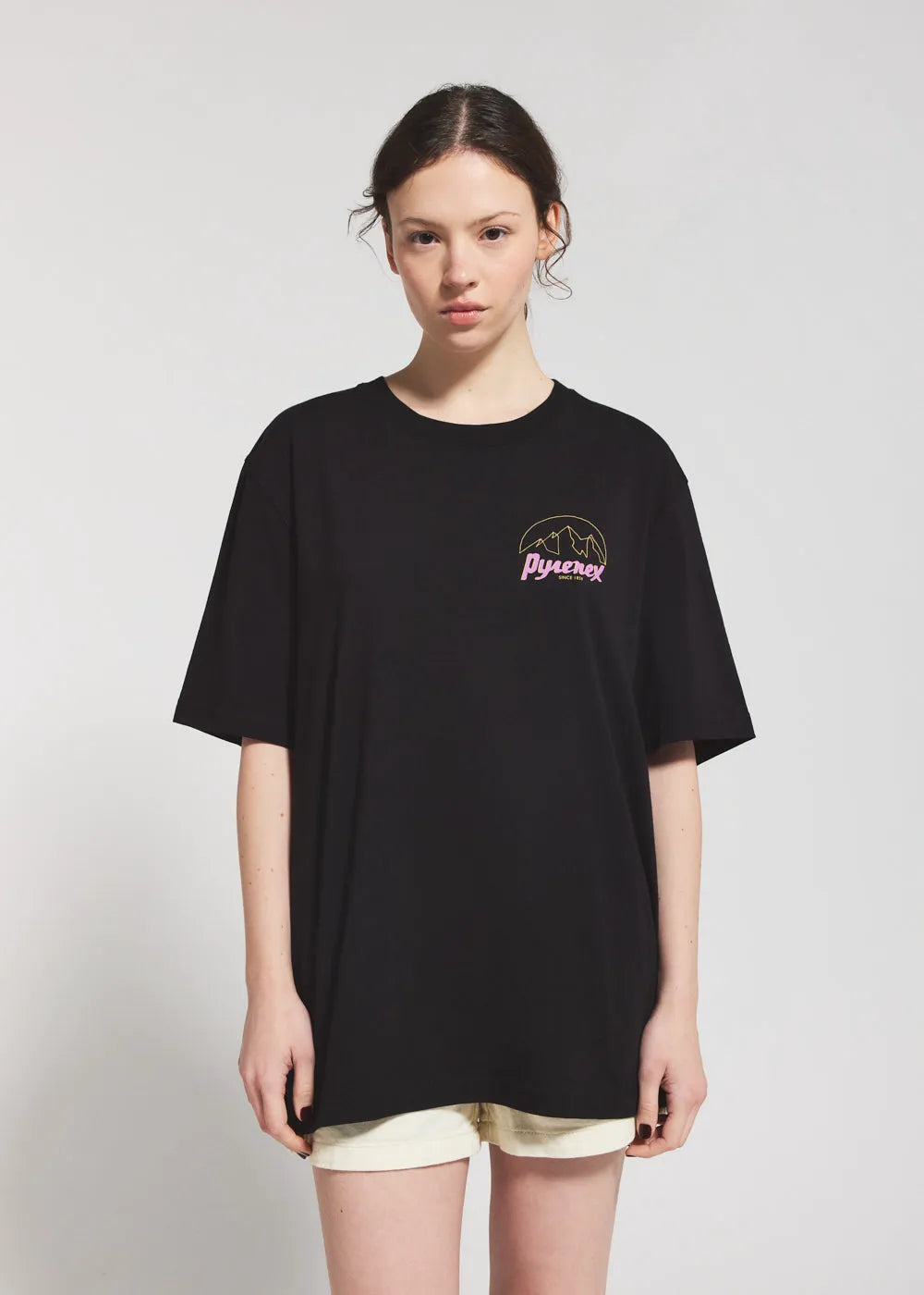Pyrenex Hill black unisex organic cotton t-shirt