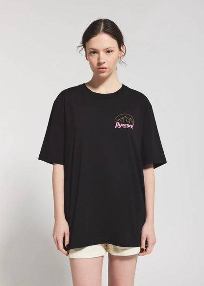 Pyrenex Hill black unisex organic cotton t-shirt
