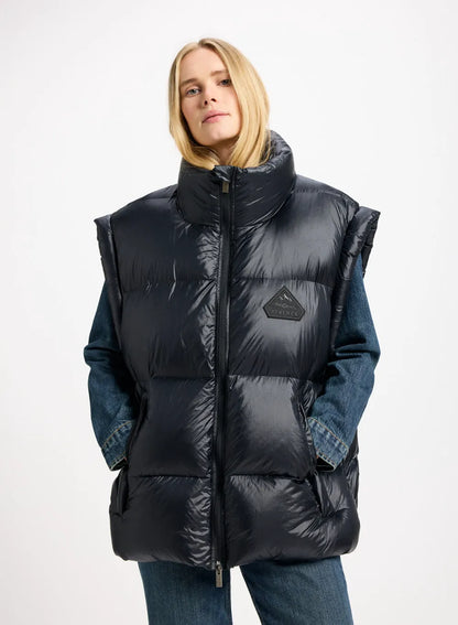 Sleeveless down jacket made in Saint-Sever Pyrenex Arbatan black