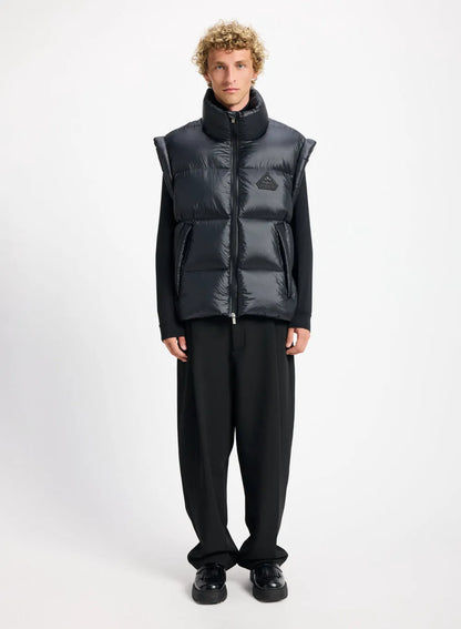 Sleeveless down jacket made in Saint-Sever Pyrenex Arbatan black