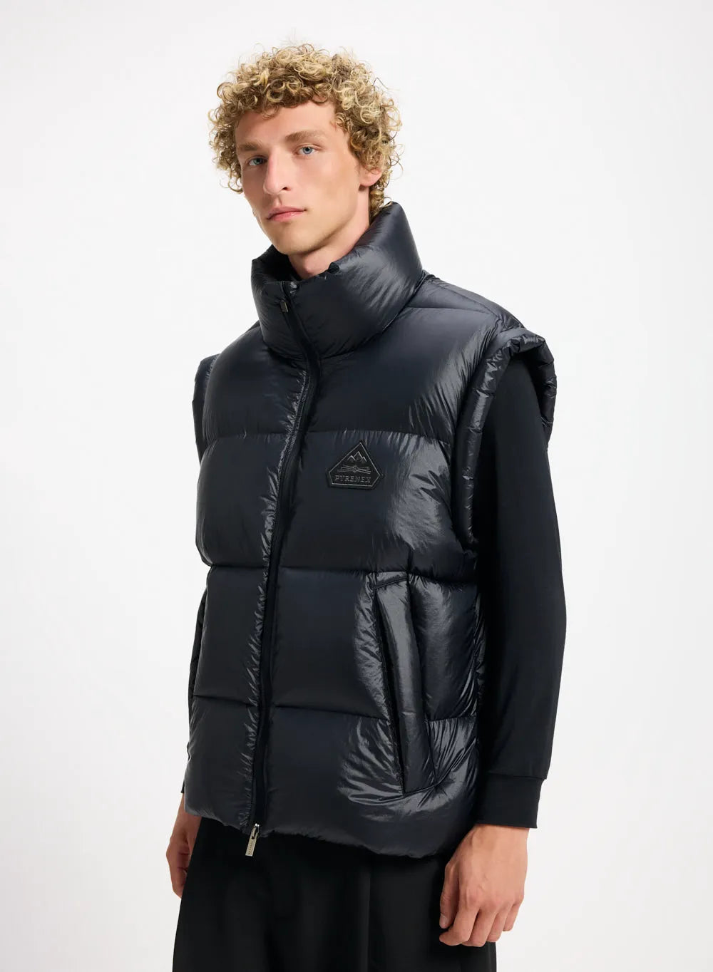 Sleeveless down jacket made in Saint-Sever Pyrenex Arbatan black