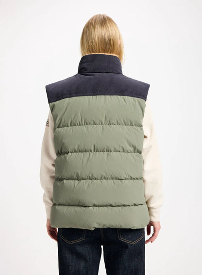 Pyrenex Retro John sleeveless down jacket in khaki