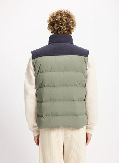 Pyrenex Retro John sleeveless down jacket in khaki