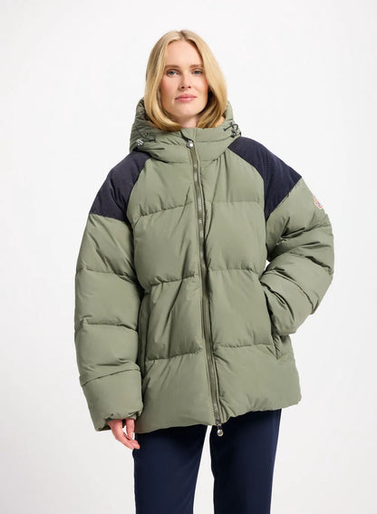 Pyrenex Retro Sten unisex natural down jacket in khaki