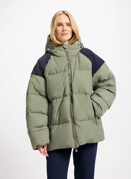 Pyrenex Retro Sten unisex natural down jacket in khaki