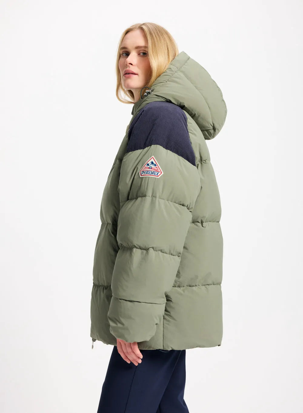 Pyrenex Retro Sten unisex natural down jacket in khaki