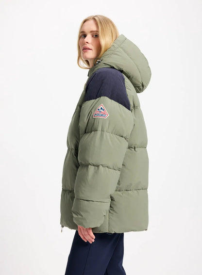 Pyrenex Retro Sten unisex natural down jacket in khaki