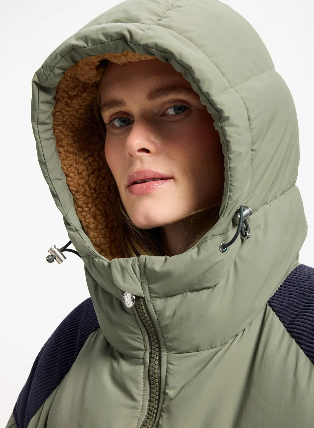 Pyrenex Retro Sten unisex natural down jacket in khaki