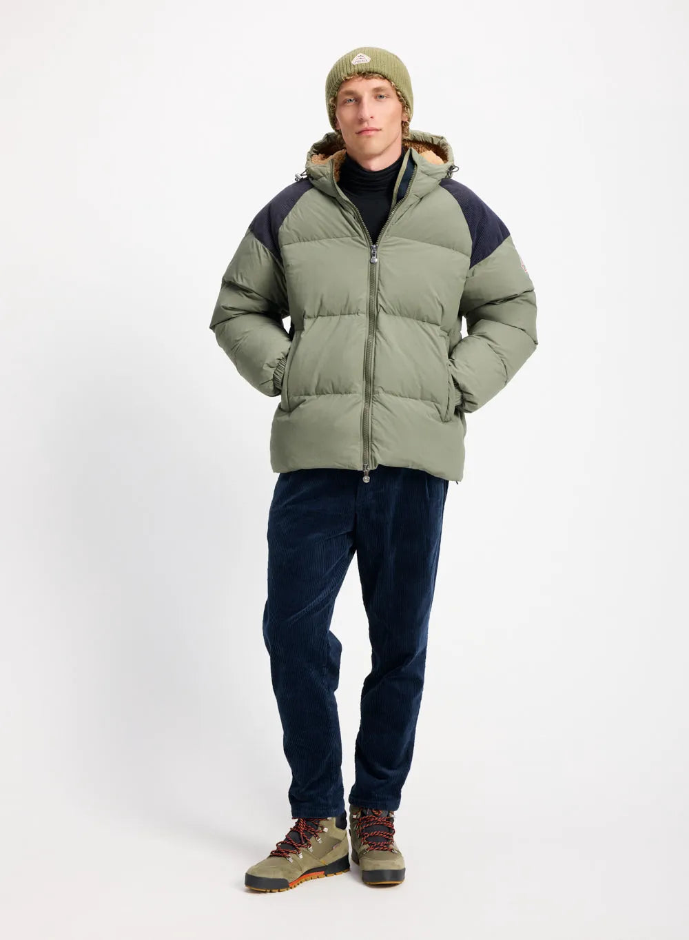 Pyrenex Retro Sten unisex natural down jacket in khaki