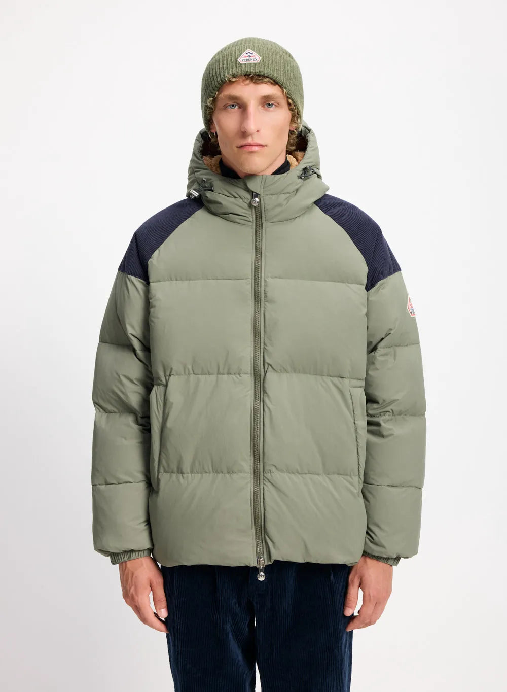 Pyrenex Retro Sten unisex natural down jacket in khaki