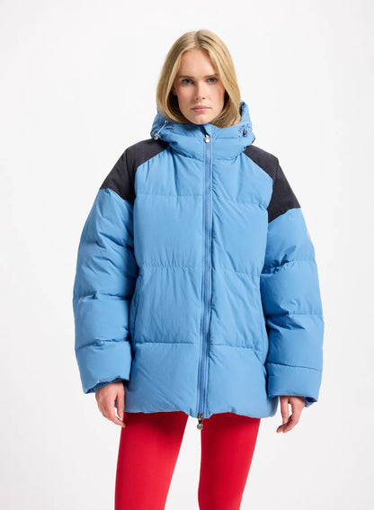 Pyrenex Retro Sten sky blue unisex natural down jacket