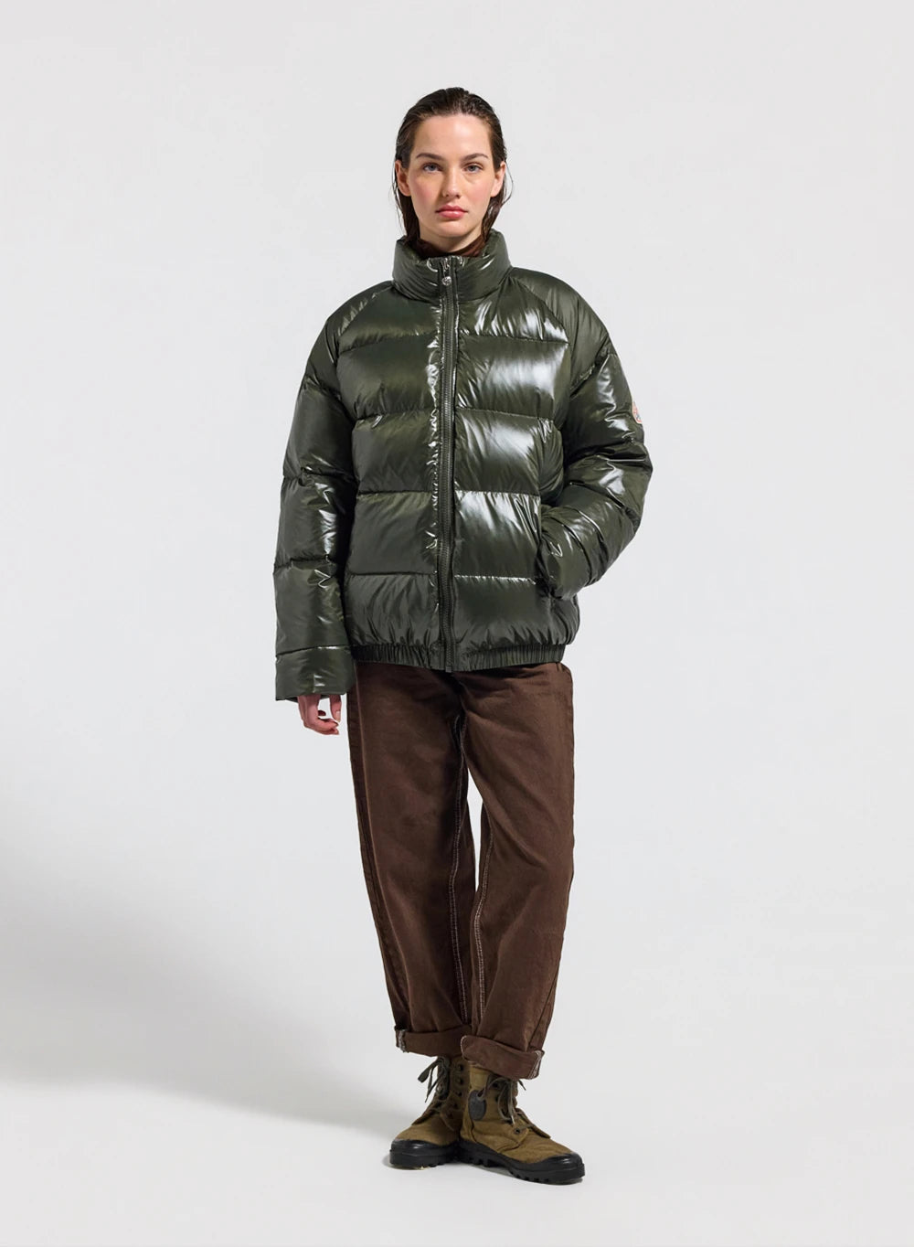 Pyrenex Vintage Mythic unisex down jacket dark khaki