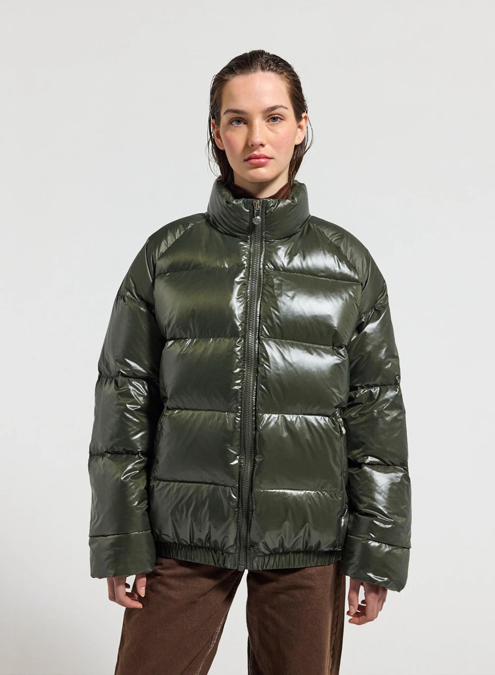 Pyrenex Vintage Mythic unisex down jacket dark khaki