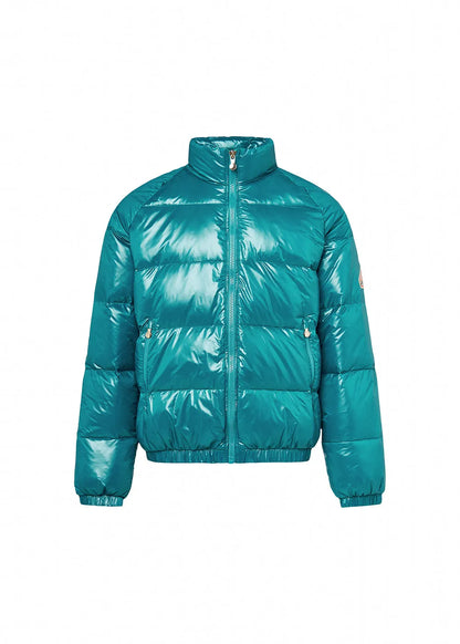 Pyrenex Vintage Mythic unisex down jacket in turquoise blue