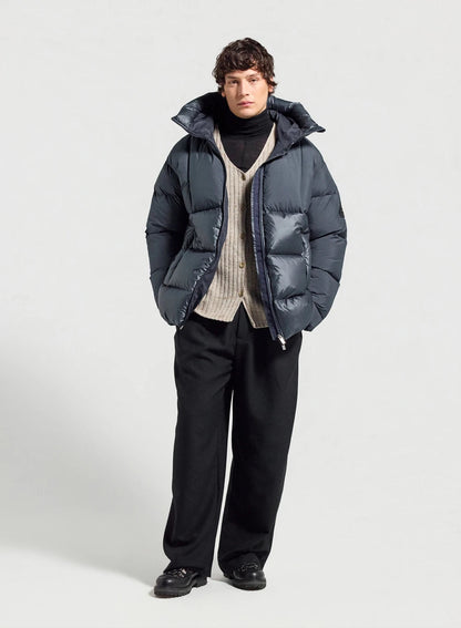 Men's down jacket made in Saint-Sever Pyrenex Eneko dark blue