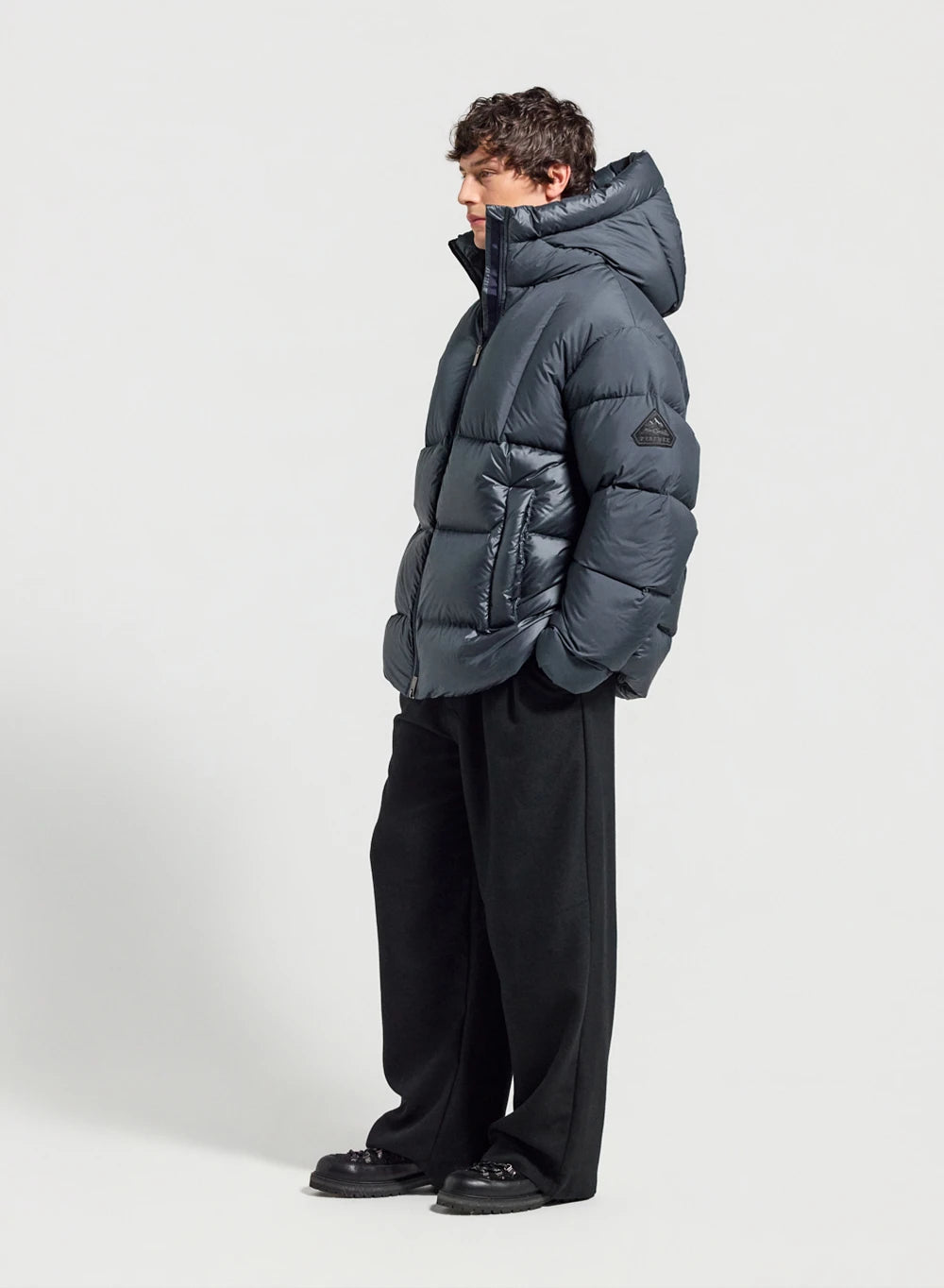 Men's down jacket made in Saint-Sever Pyrenex Eneko dark blue
