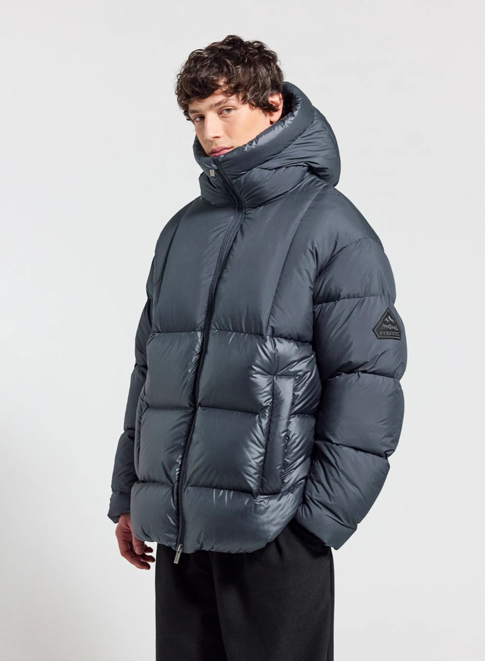 Men's down jacket made in Saint-Sever Pyrenex Eneko dark blue