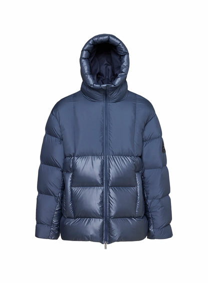 Men's down jacket made in Saint-Sever Pyrenex Eneko dark blue