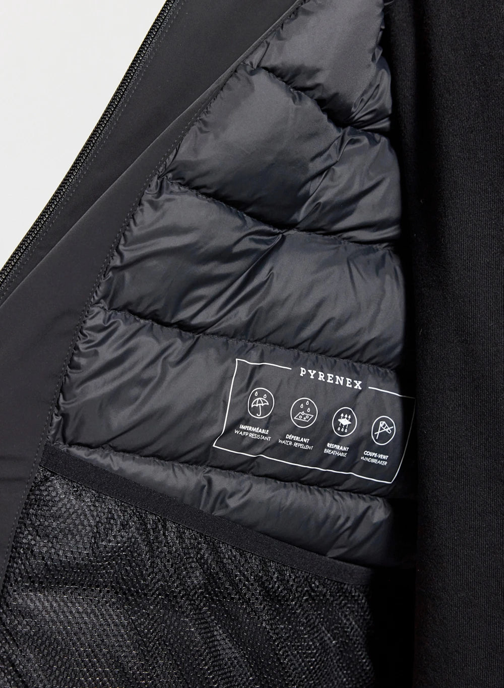 Men's waterproof parka jacket Pyrenex Gravity 2 in natural down black
