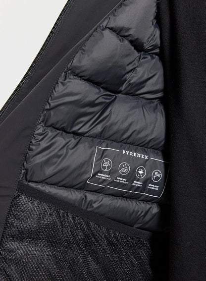 Men's waterproof parka jacket Pyrenex Gravity 2 in natural down black