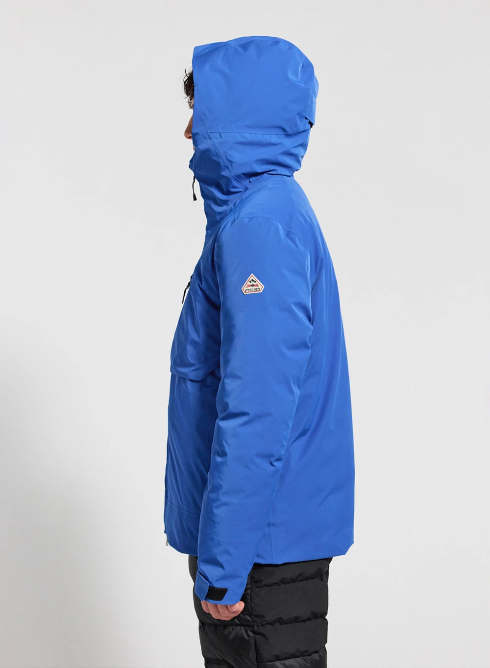 Waterproof men's parka jacket Pyrenex Gravity 2 in natural down electric blue