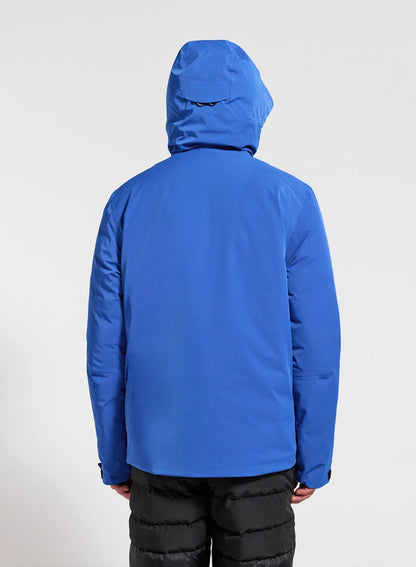 Waterproof men's parka jacket Pyrenex Gravity 2 in natural down electric blue