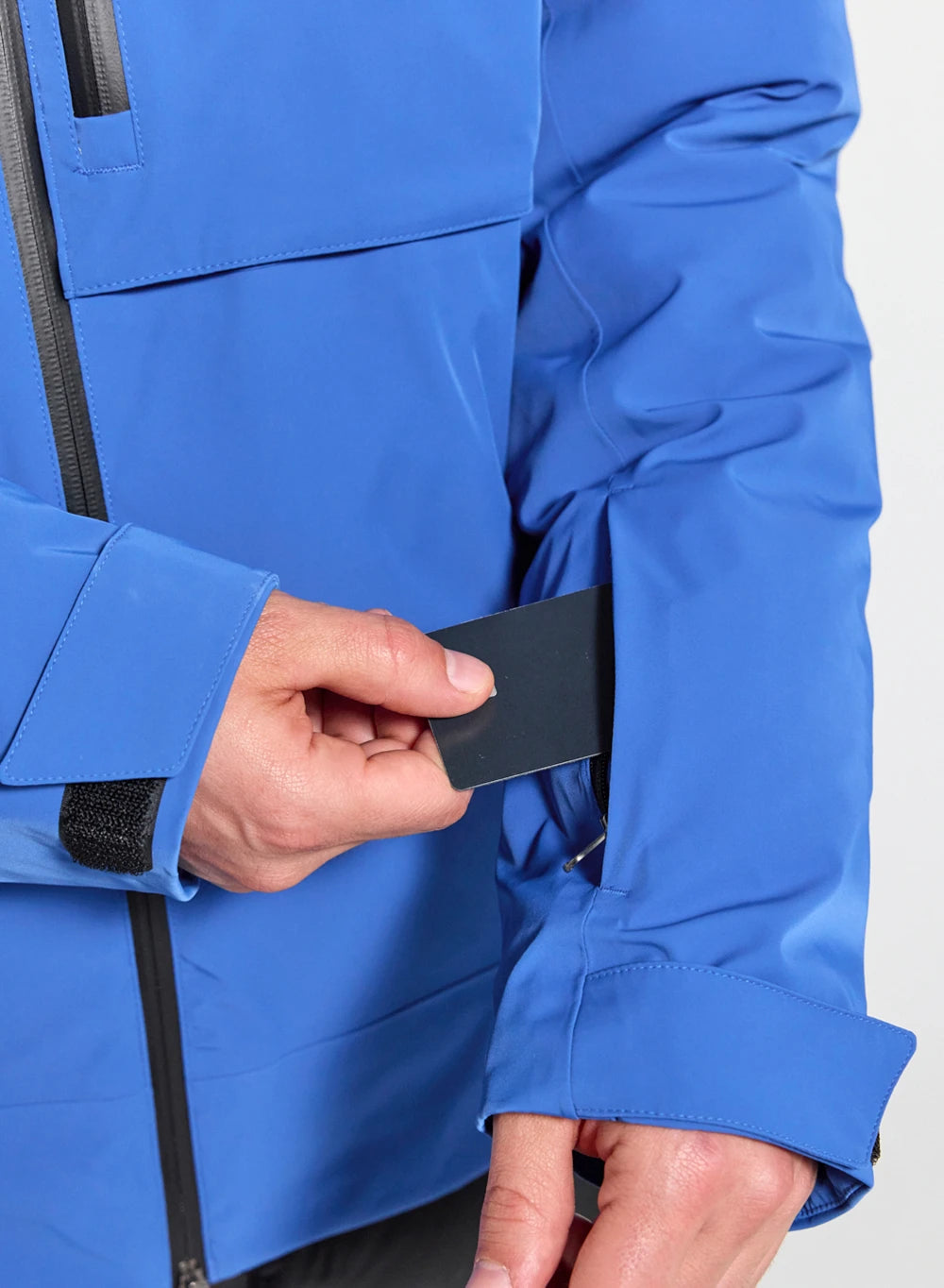 Waterproof men's parka jacket Pyrenex Gravity 2 in natural down electric blue