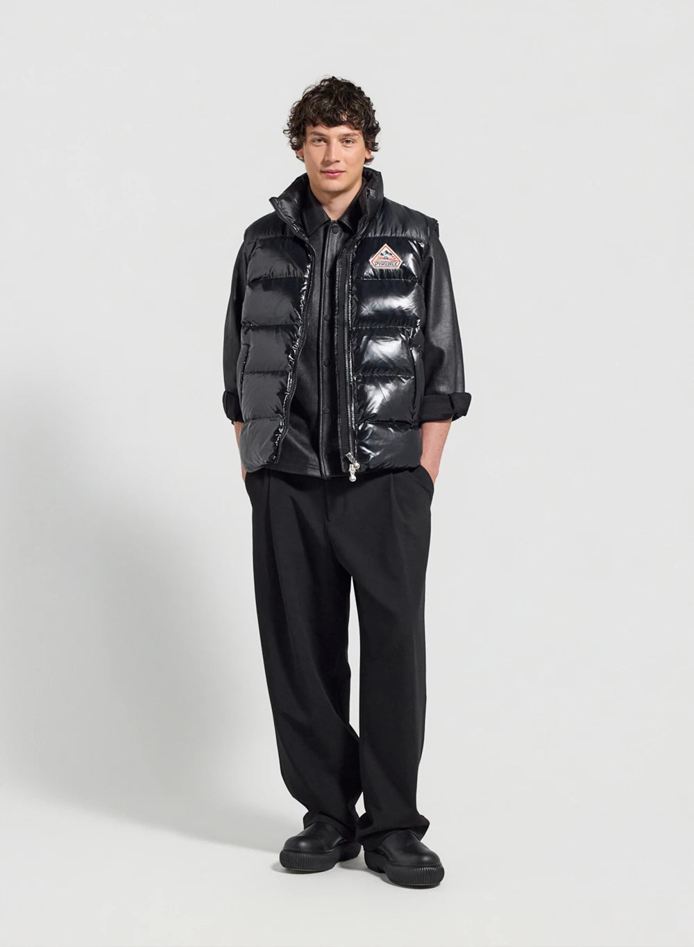 Unisex sleeveless down jacket Pyrenex John black