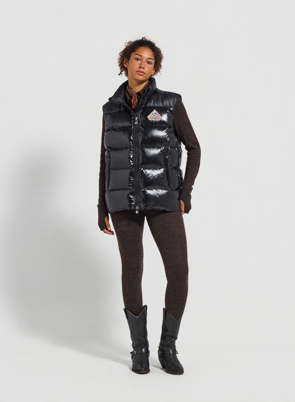 Unisex sleeveless down jacket Pyrenex John black