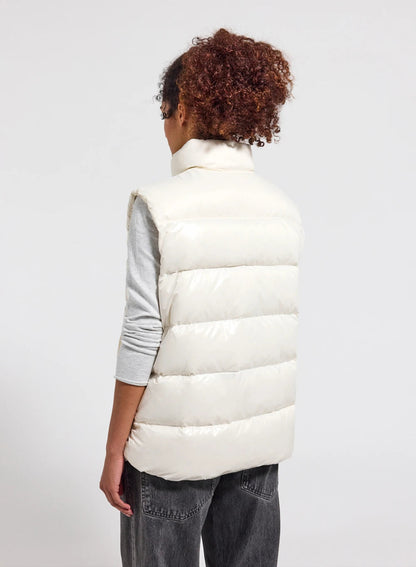 Pyrenex John white unisex sleeveless down jacket