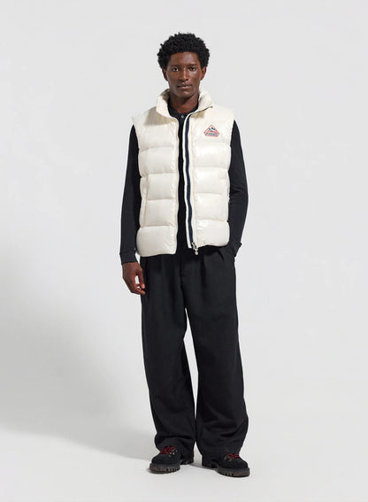 Pyrenex John white unisex sleeveless down jacket