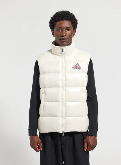Pyrenex John white unisex sleeveless down jacket