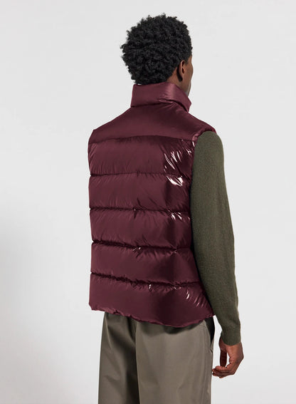 Unisex sleeveless down jacket Pyrenex John burgundy
