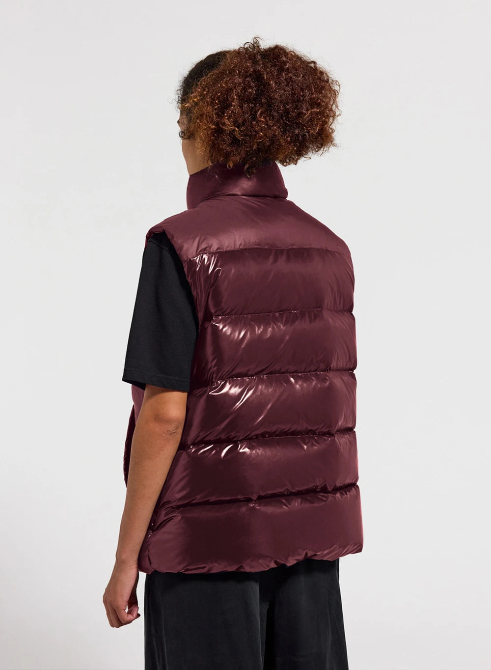 Unisex sleeveless down jacket Pyrenex John burgundy