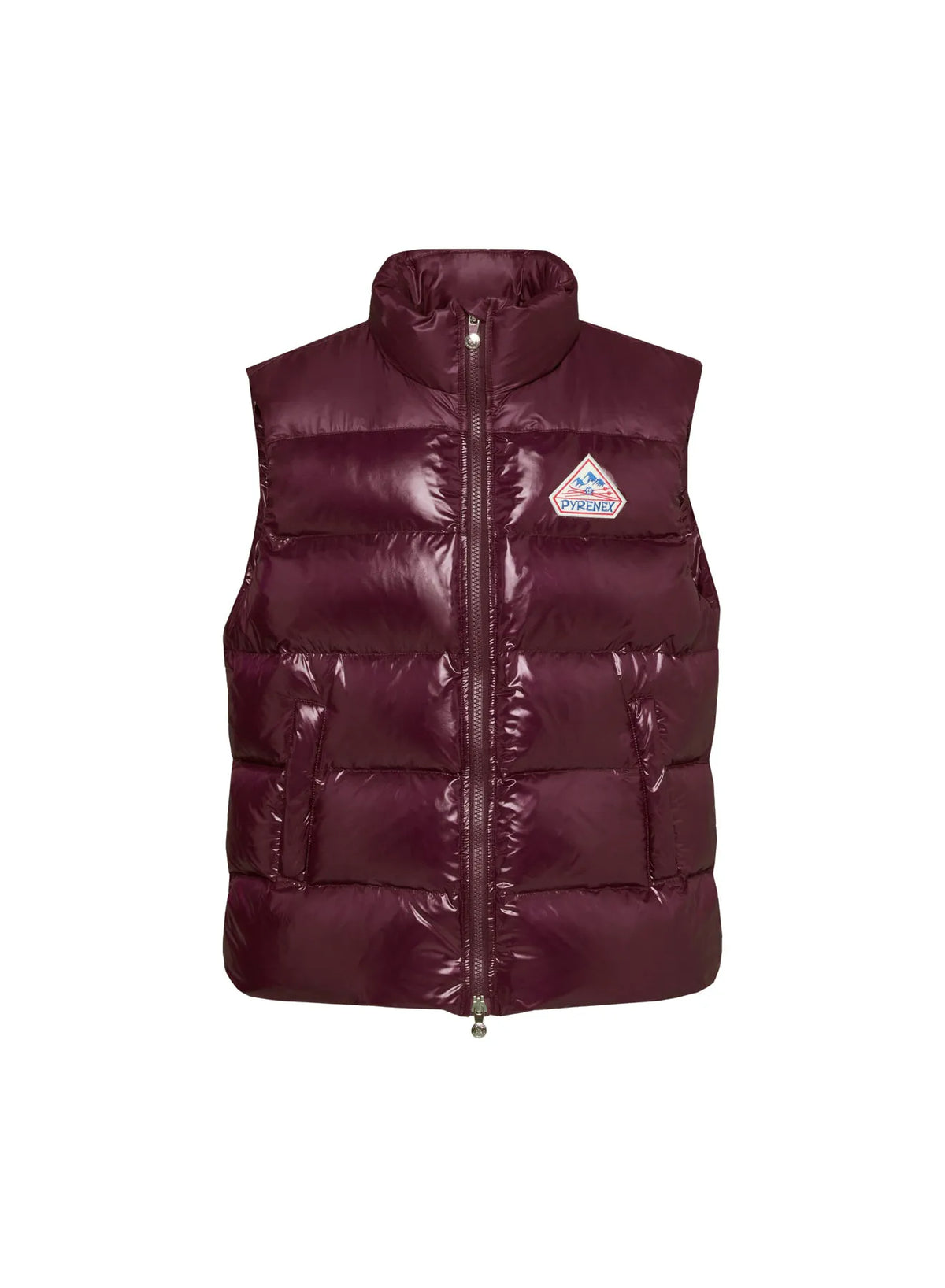 Unisex sleeveless down jacket Pyrenex John burgundy