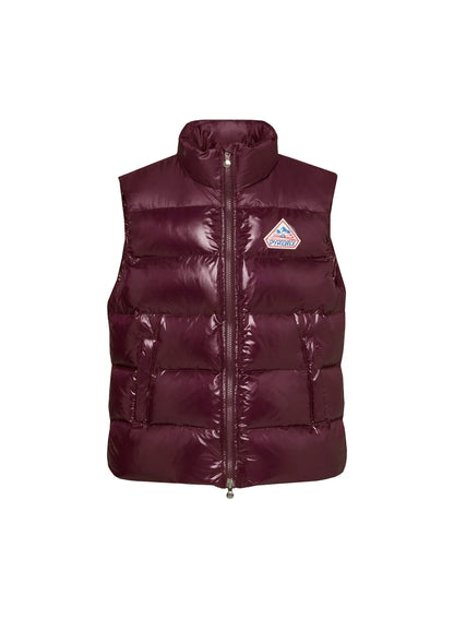 Unisex sleeveless down jacket Pyrenex John burgundy