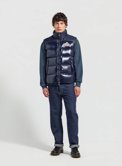 Pyrenex John unisex sleeveless down jacket navy blue