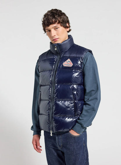 Pyrenex John unisex sleeveless down jacket navy blue