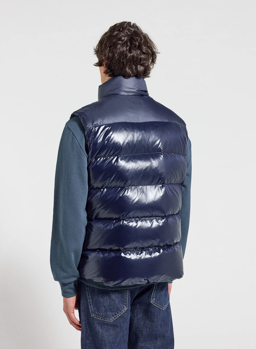 Pyrenex John unisex sleeveless down jacket navy blue