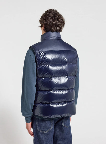 Pyrenex John unisex sleeveless down jacket navy blue