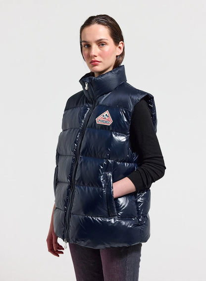 Pyrenex John unisex sleeveless down jacket navy blue