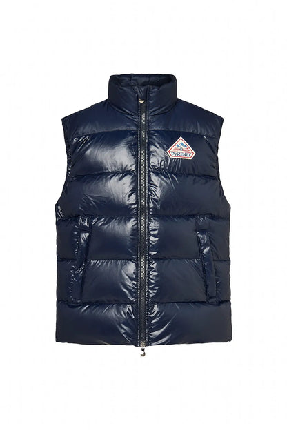 Pyrenex John unisex sleeveless down jacket navy blue