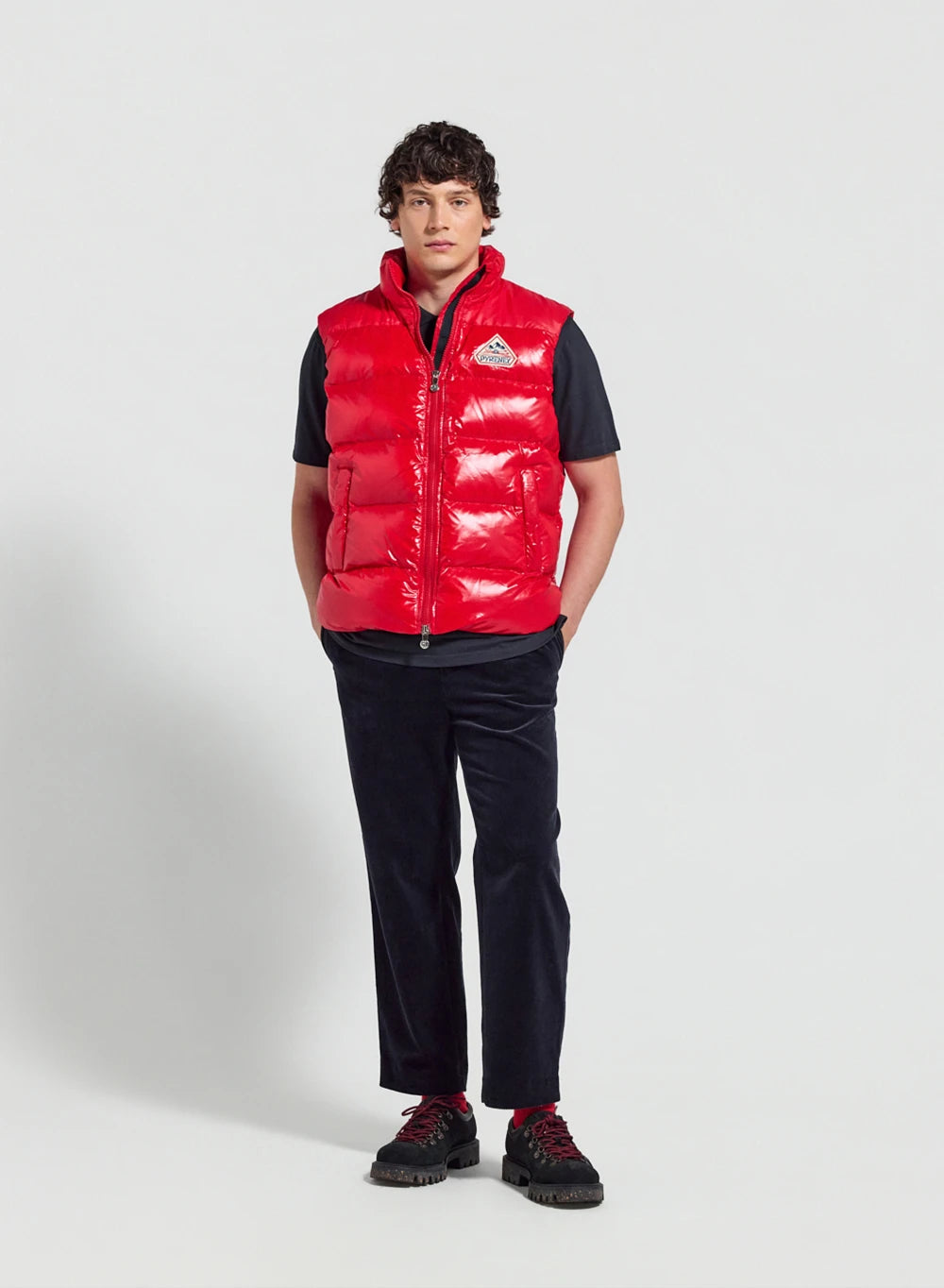 Unisex sleeveless down jacket Pyrenex John red
