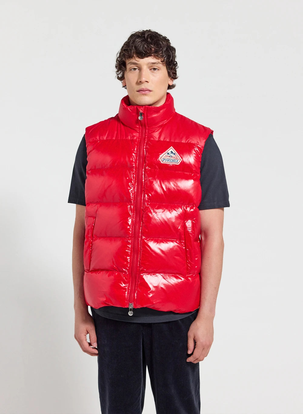 Unisex sleeveless down jacket Pyrenex John red