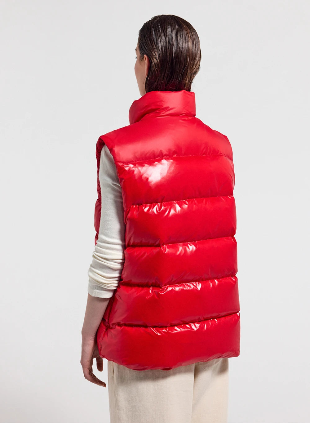 Unisex sleeveless down jacket Pyrenex John red