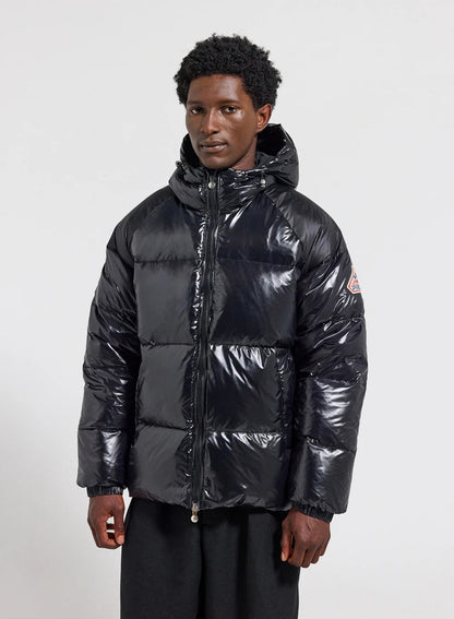 Unisex hooded down jacket Pyrenex Sten black