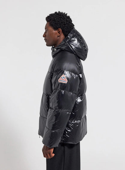 Unisex hooded down jacket Pyrenex Sten black