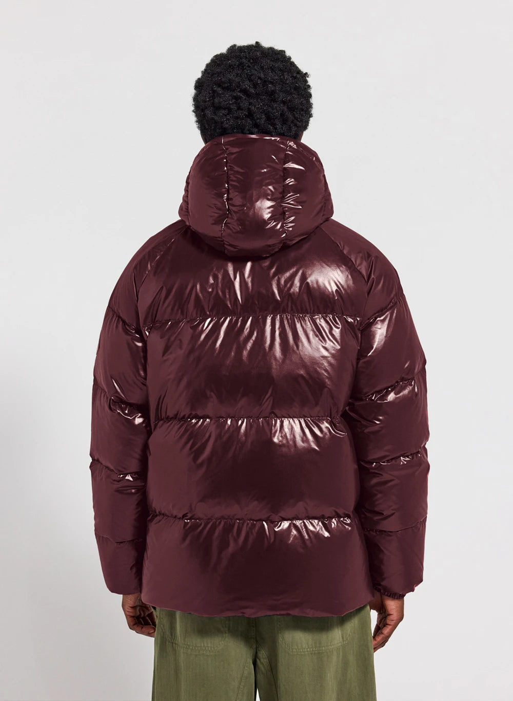 Pyrenex Sten bordeaux unisex hooded down jacket